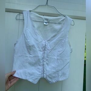 Kirious Los Angeles Corset White Top